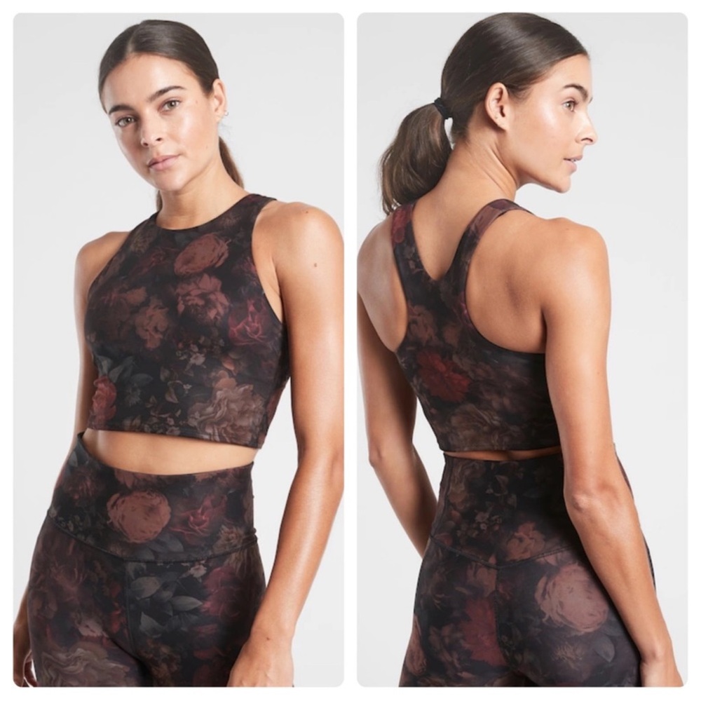 Athleta Conscious Crop Printed‎ A-C, Antoinette Norwegian SIZE XS #531127 00403H